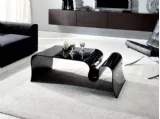 Tavolino Boa in vetro nero di Unico Italia
