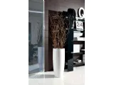 Vaso in ceramica verniciato in bianco lucido Calibro di Unico Italia