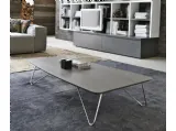 Tavolino base in metallo cromato Flexo di Tomasella