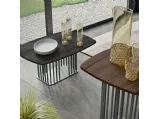 Tavolino in frassino e basamento in metallo Sambuco 01 di Orme