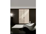Porta per interni scorrevole in vetro acidato Bronzato e telaio in alluminio Absolute 006 di Unico Italia