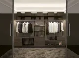 Cabina Armadio lineare in Palissandro Continua 020 di Unico Italia