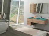 Mobile da Bagno Evo 03 in melaminico Rovere Naturale di Nice