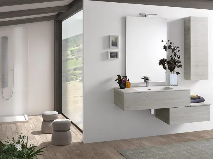 Mobile da Bagno Evo 05 Rovere Crystal di Nice