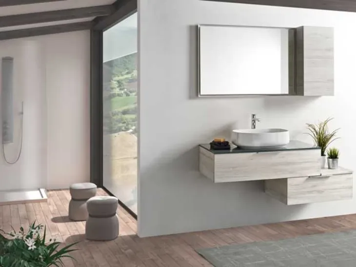 Mobile da Bagno Evo 05 Rovere Crystal di Nice