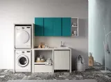 Mobile per lavanderia in laccato opaco e melaminico Idrobox di Birex