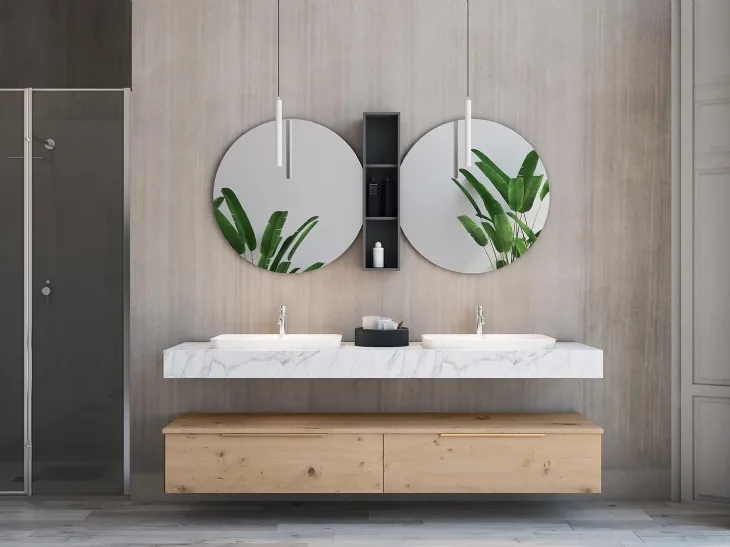 Mobile bagno sospeso moderno - Le Chic Arredamenti