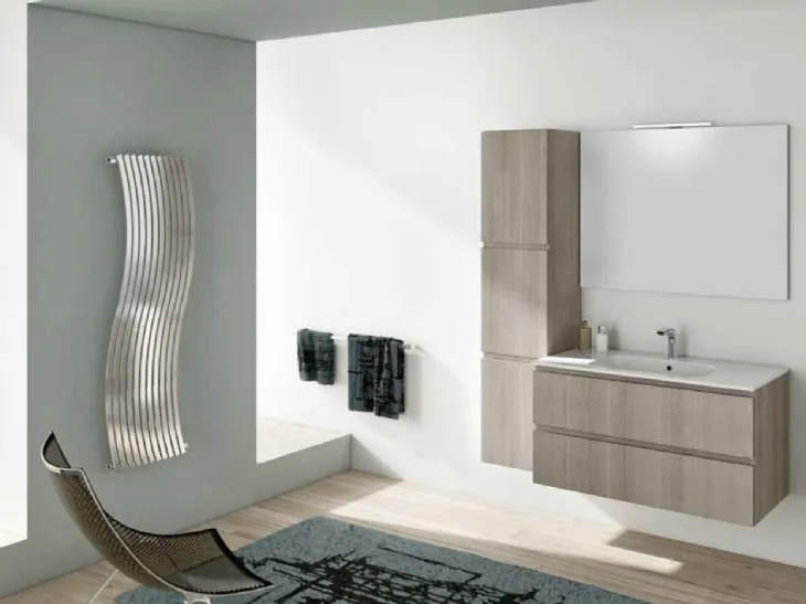 Mobile da bagno sospeso in legno Newsmart NS36 di Arteba