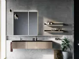 Mobile da Bagno sospeso in laccato metallico Sidero 07 di Birex