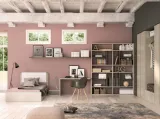 Cameretta componibile con scrittoio e libreria Idea 001 di Corazzin