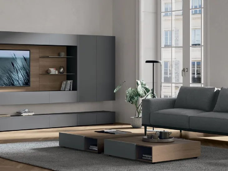 Parete Attrezzata Atlante UNIT AT143 di Tomasella