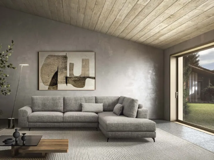 Divano con penisola Scarlet di Rizzetto