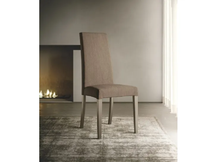 Sedia Adele in tessuto imbottito di Sedit