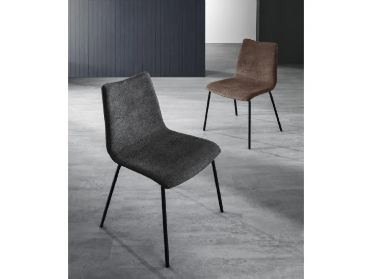 Sedia in tessuto imbottito Gilda di MaxHome