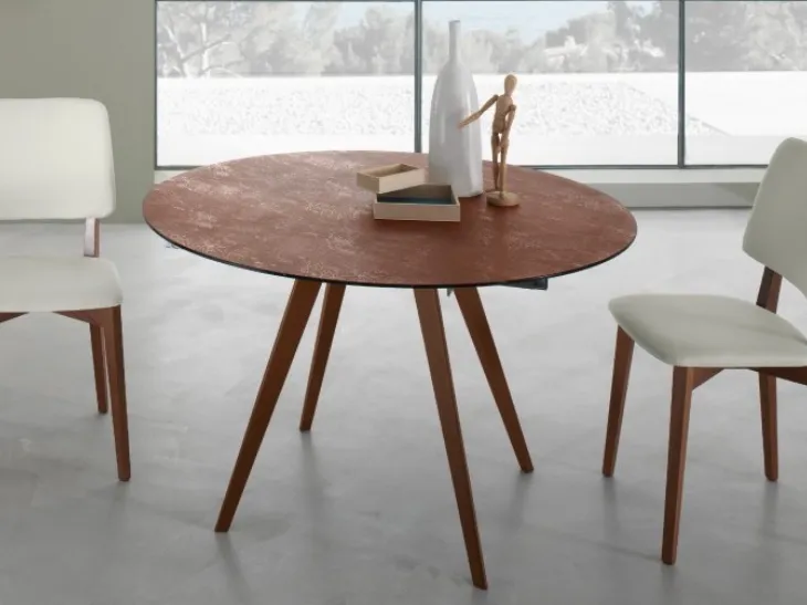 Sedia moderna in legno con imbottitura Karen di Eurosedia