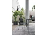 Sedia Eva in texplast Nero con struttura in metallo di Sedit