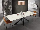 Tavolo Blair 1 in metallo e piano in marmo di MaxHome