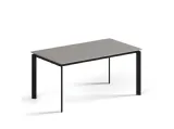 Tavolo allungabile con piano in laminato e struttura in metallo brunito Daniel di Orme