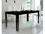 Tavolo Ghost nero e con top fisso di Unico Italia