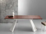 Tavolo allungabile di design in metallo e laminato Pechino di Eurosedia