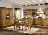 Cucina Classica lineare in legno di rovere nodato Aline 05 di Mobilegno