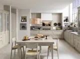 Cucina classica angolare in legno decapé color tortora Time 07 di Mobilegno