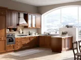 Cucina Classica angolare Venezia in frassino massello finitura tinto noce di Forma la cucina