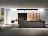 Cucina Moderna con isola Shine Grigio Reale di Atra Cucine