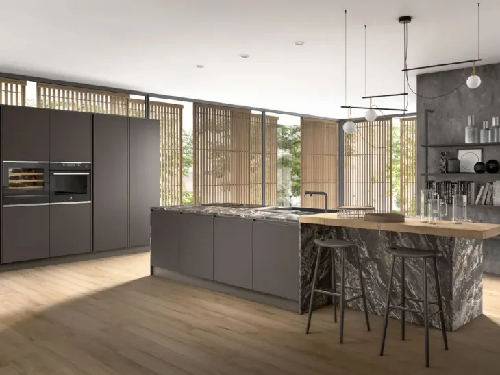 Cucina Moderna con isola Shine Royale di Atra Cucine