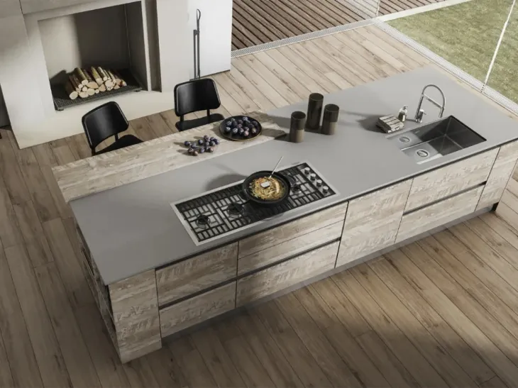 Cucina moderna System 22 Rovere Harlem di Atra Cucine