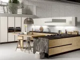 Cucina Moderna Essenza angolare con penisola di Atra Cucine