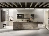 Cucina Moderna lineare in laminato con finiture in ghisa Mia 02 new di Mobilegno