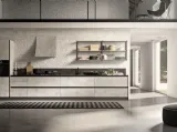 Cucina Moderna lineare System 22 Vogue in melaminico Calce Terra di Atra Cucine