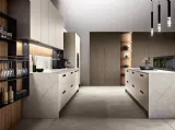 Cucina Moderna System 22 PET Sahara con isola di Atra Cucine