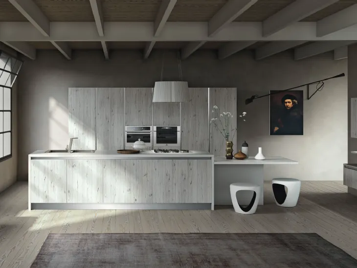 Cucina moderna Vintage 2 in legno di Atra Cucine